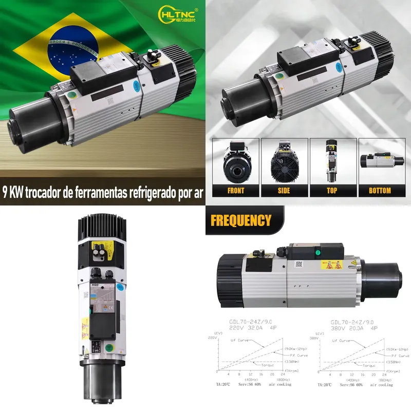 Cnc Spindle Motor - AP01 9KW ISO30 Hava Soğutmalı ATC