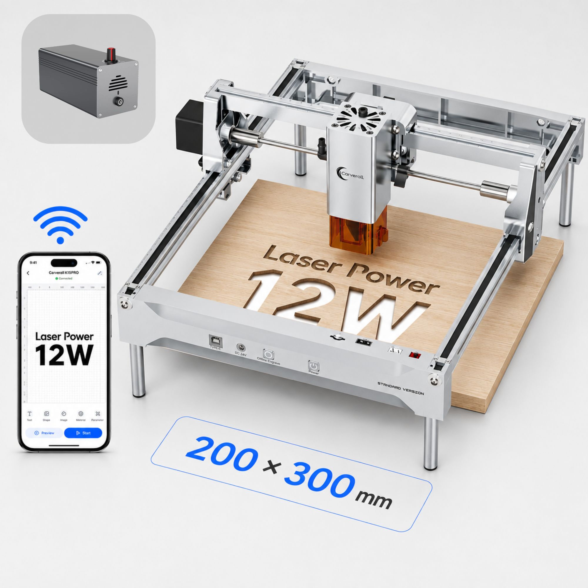 K15 PRO 12W Lazer Gravür Kesic - Industrial Laser Engraver incelemesi ve fiyatı